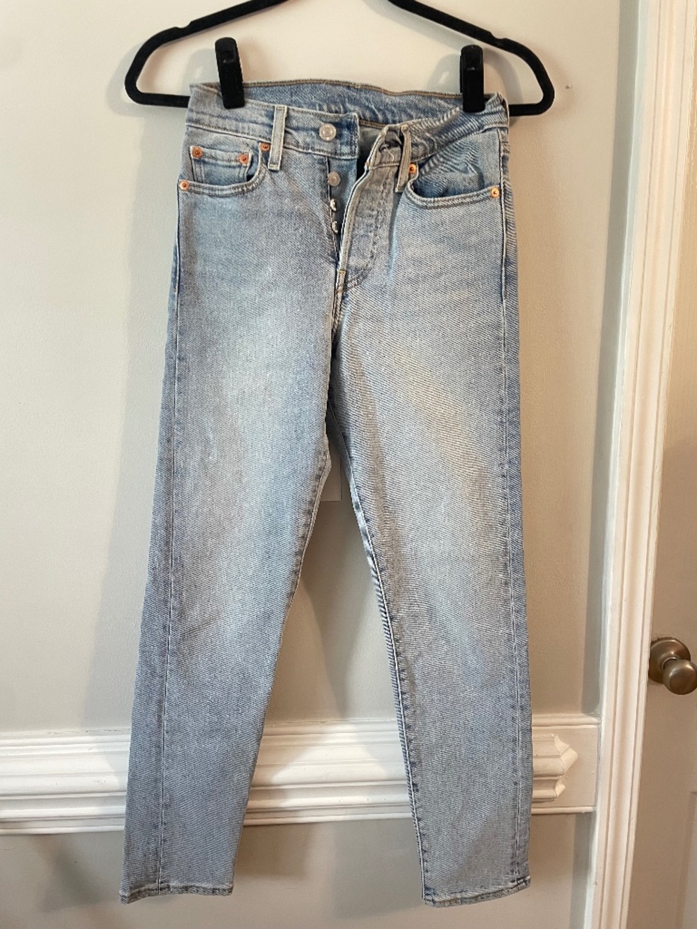 Levi’s light wash jeans